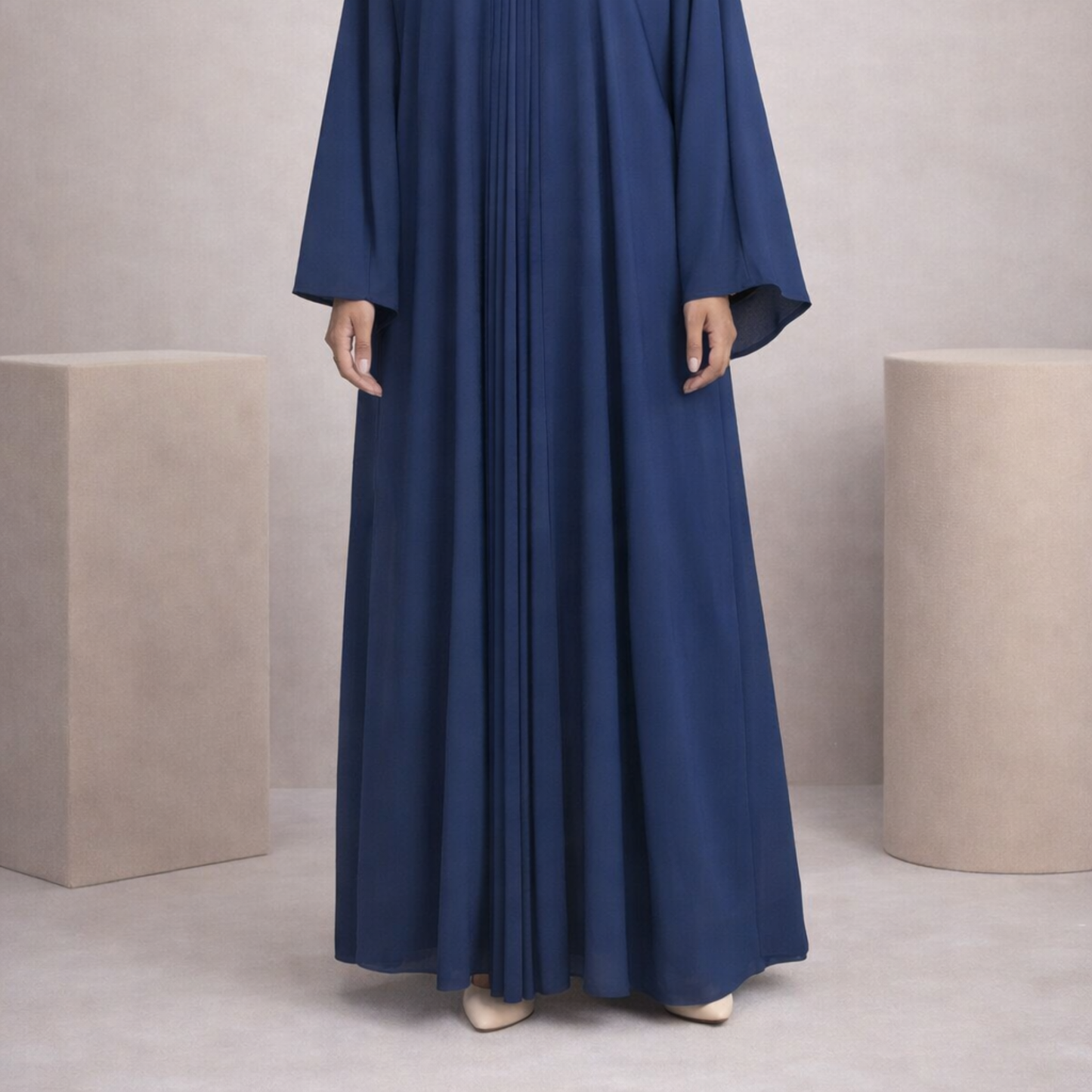 Dubai Style Abaya - Slate Blue
