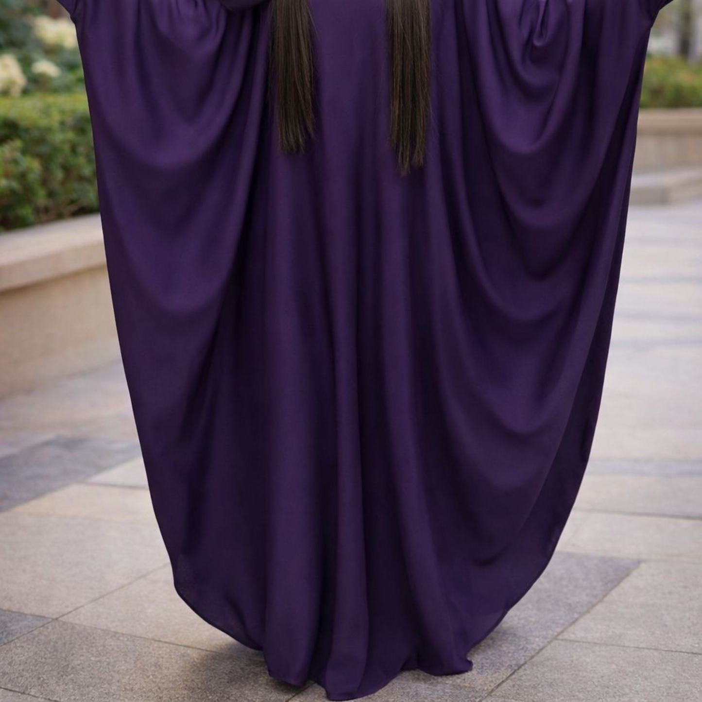 Butterfly Abaya - Dark Purple