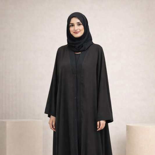 Plain Abaya - Black