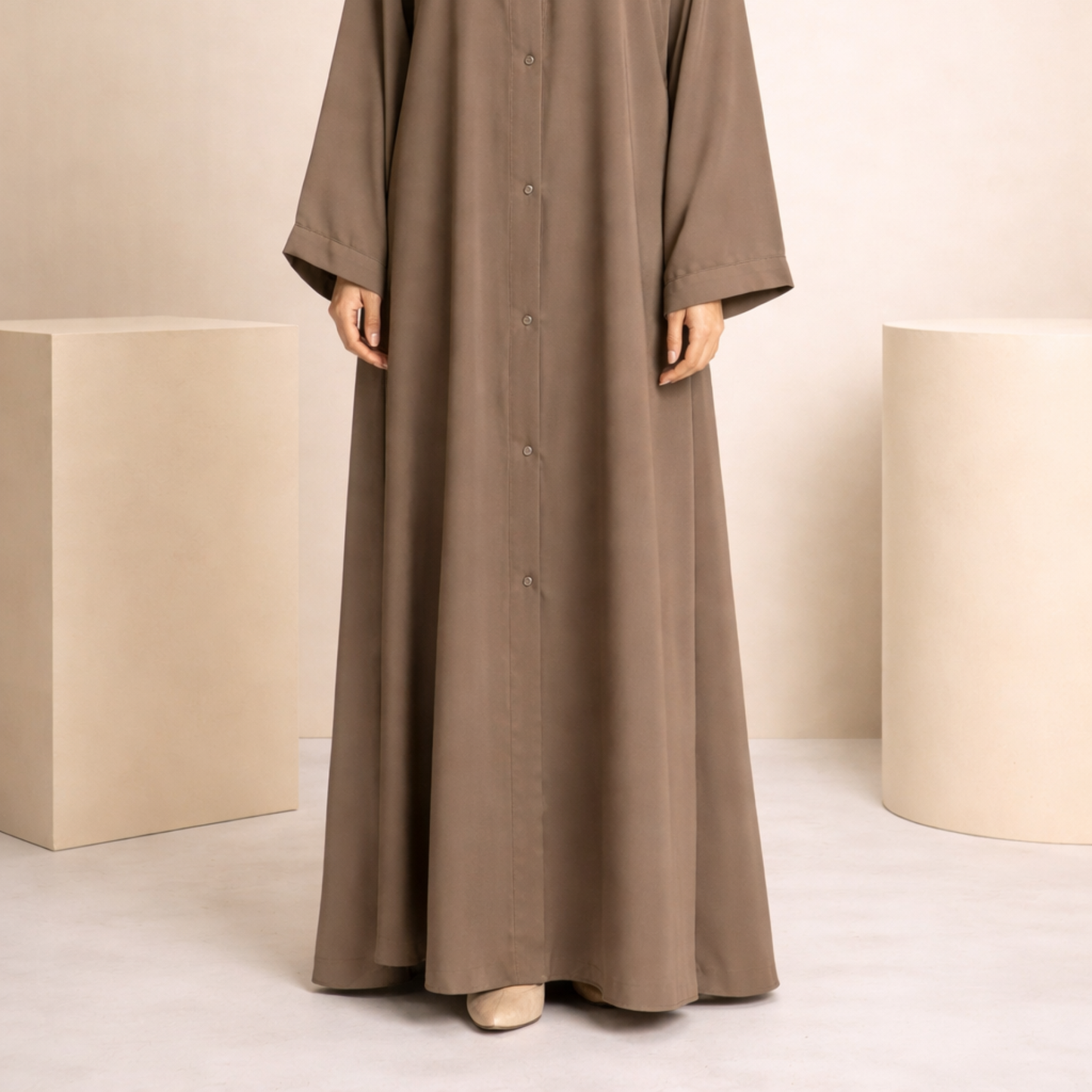 Plain Abaya - Camel