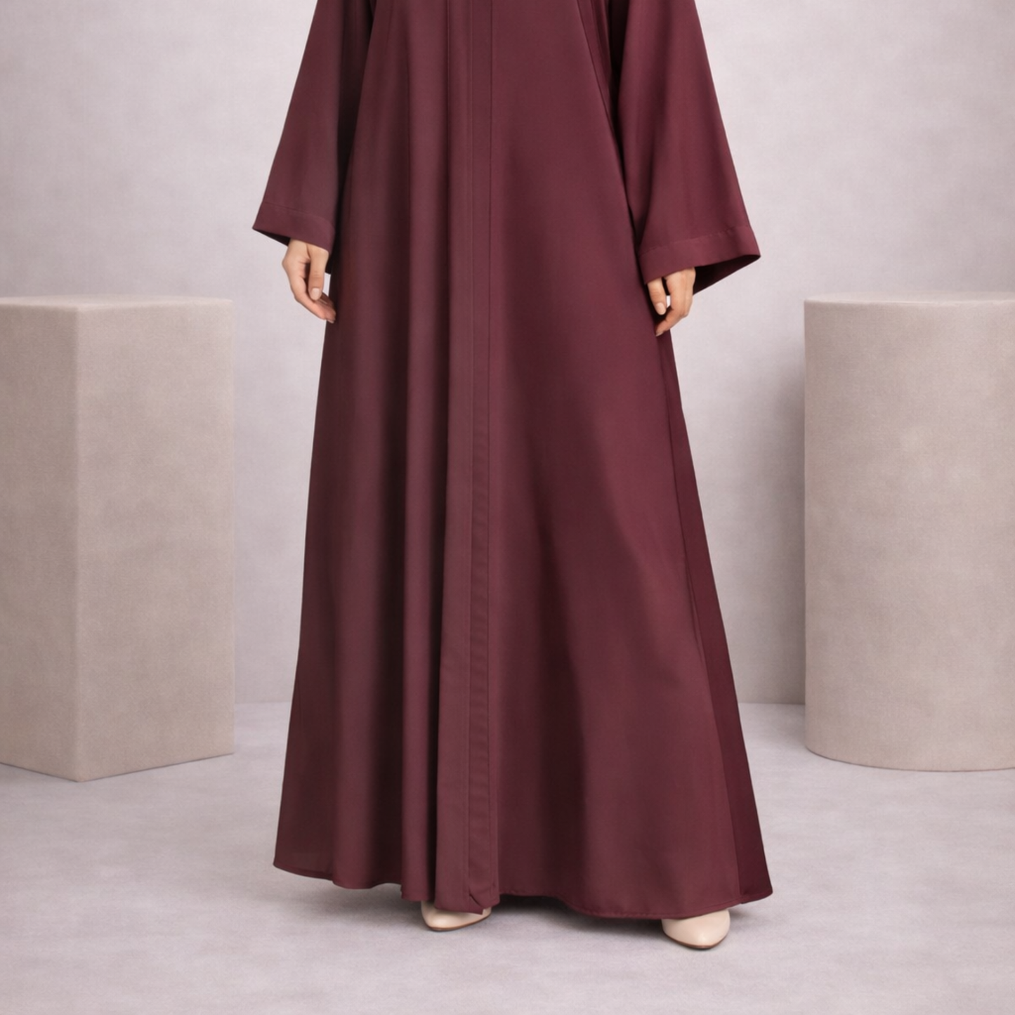 Tiktok Abaya - Maroon