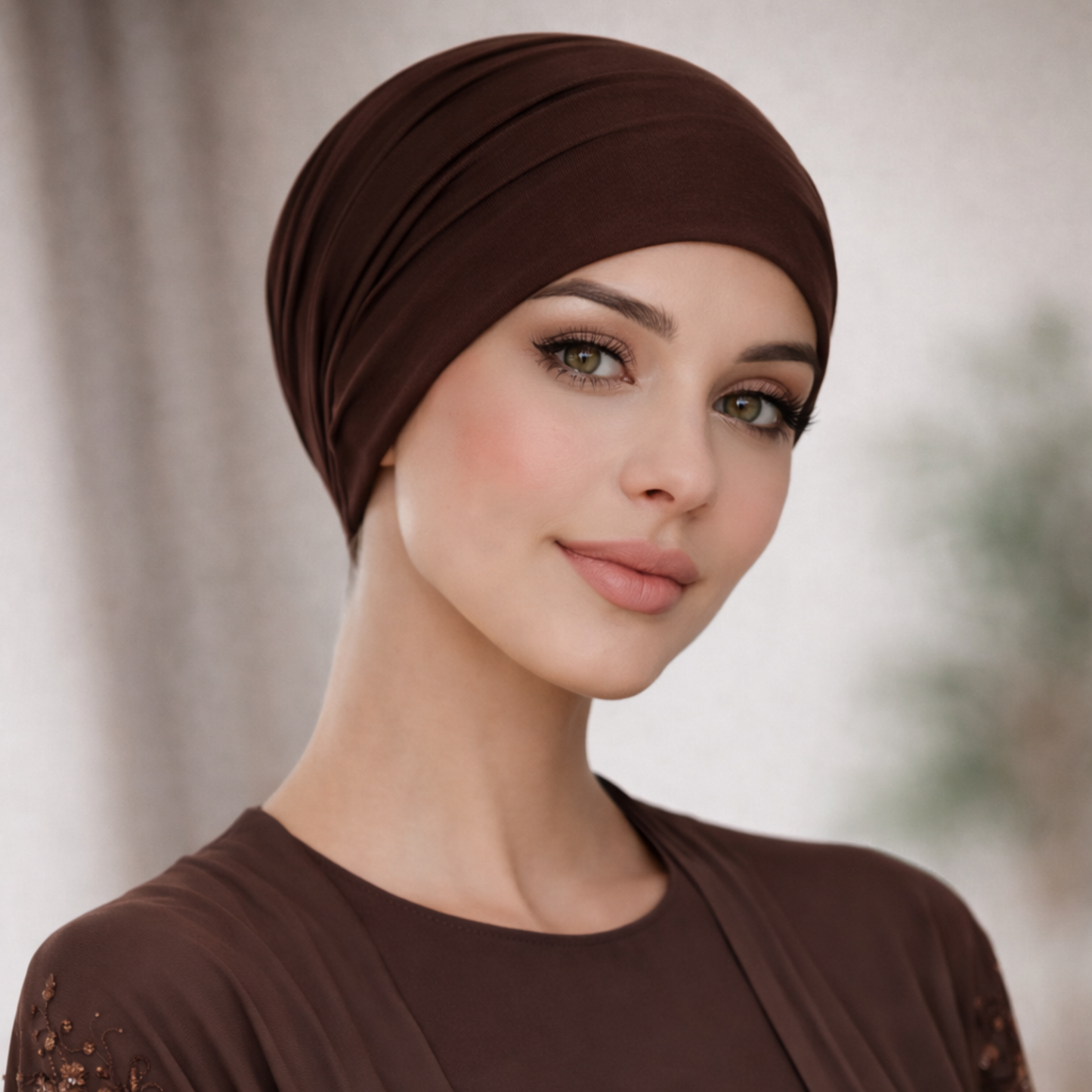 Tube Cap - Coffee Brown
