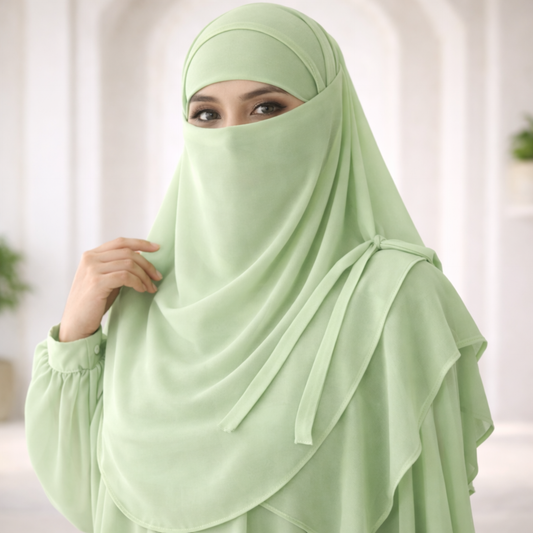 Matching Hijab, Niqab & Cap