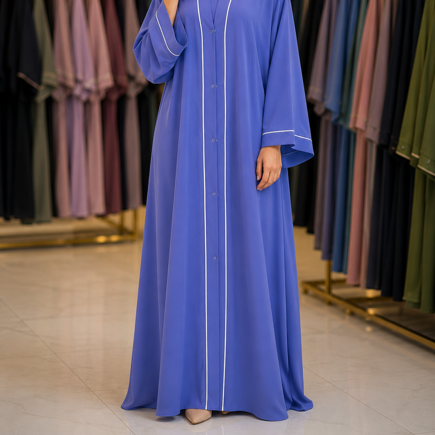 Pipin abaya - Steel Blue