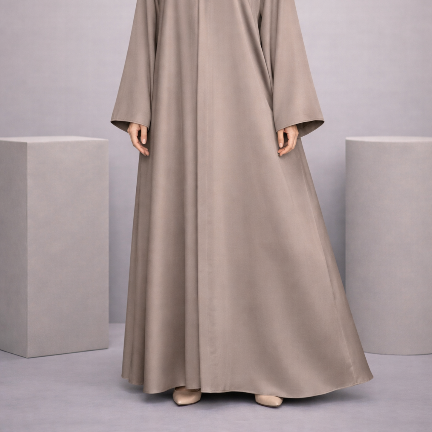 Tiktok Abaya - Dusty Pink