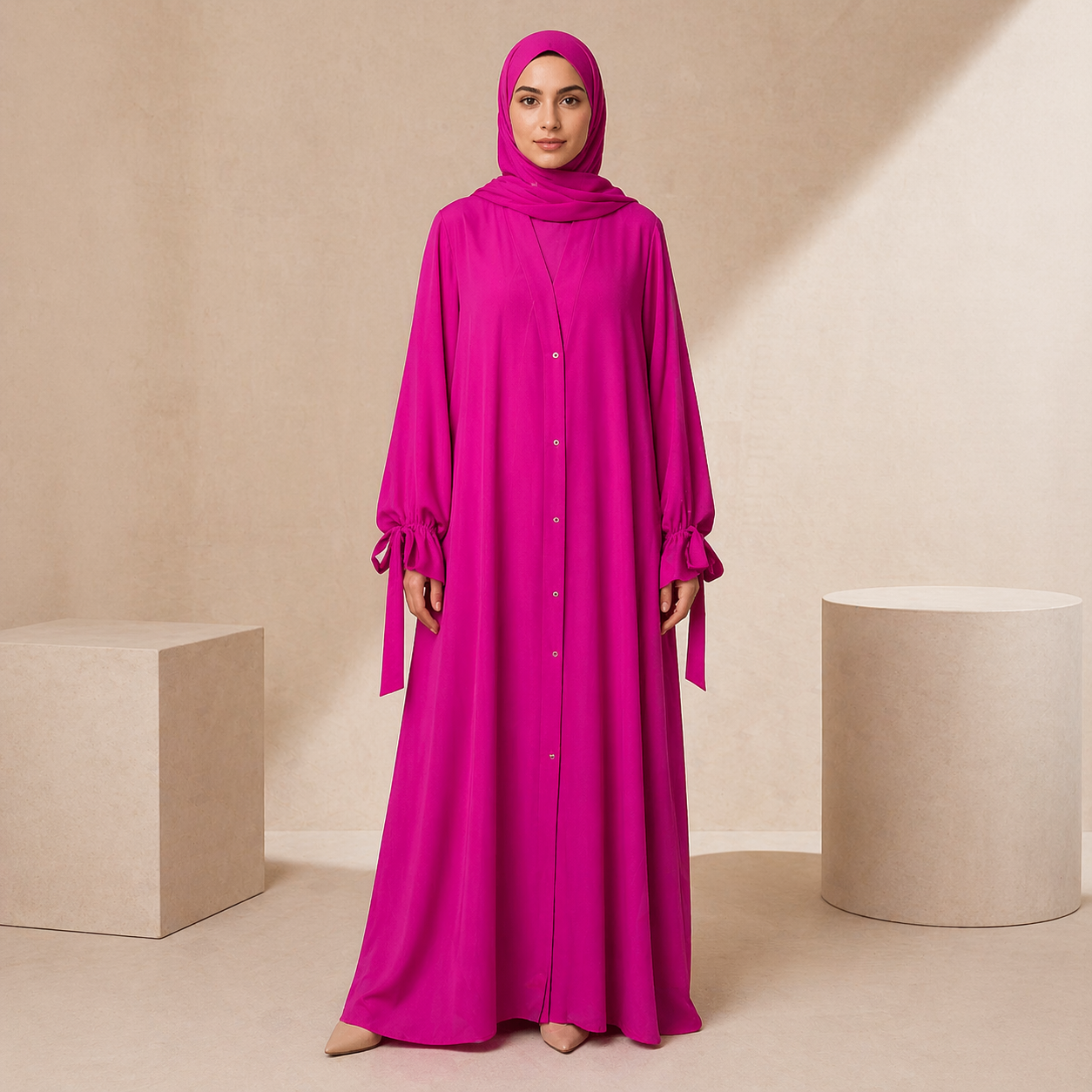 Tie Abaya - Magenta