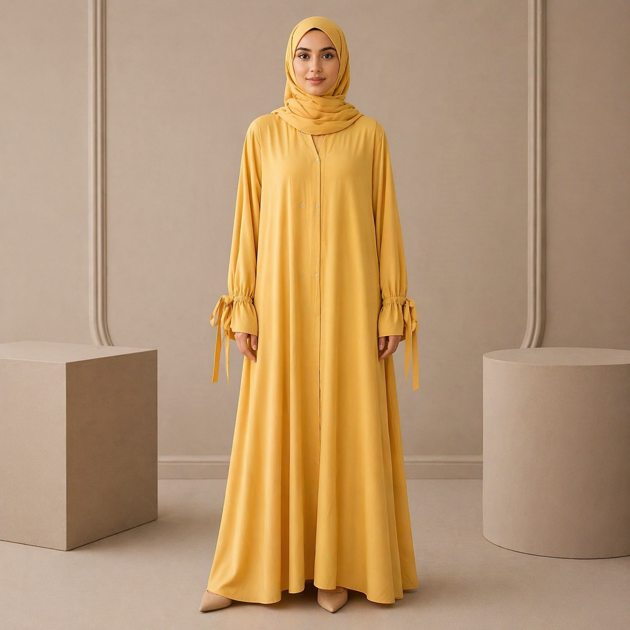 Tie Abaya - Gold