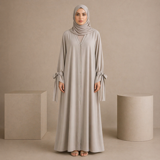Tie Abaya - Beige