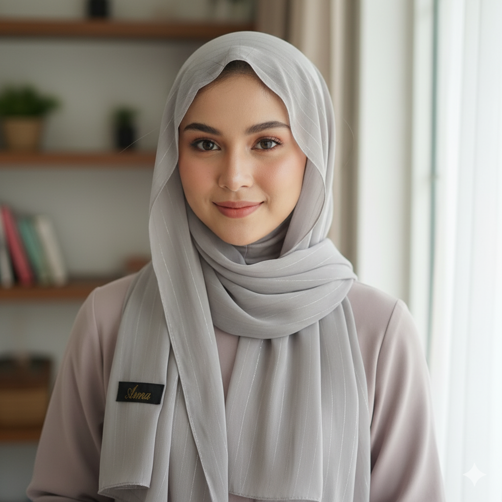Chiffon Hijab - Light Brown