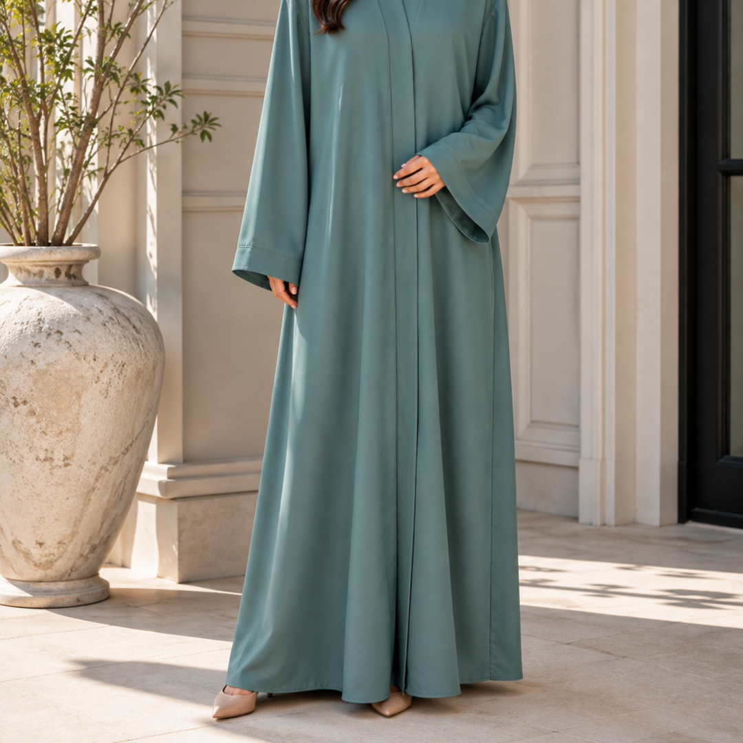 Premium Abaya - Ocean Blue