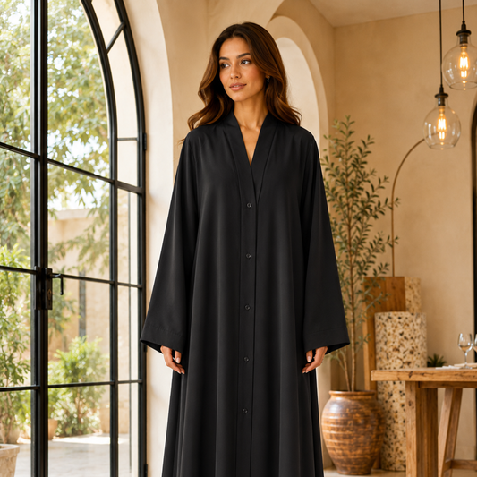 Plain Abaya - Black