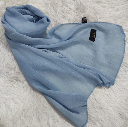 Chiffon Hijab - Dusty Blue