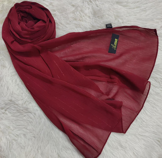 Chiffon Hijab - Red
