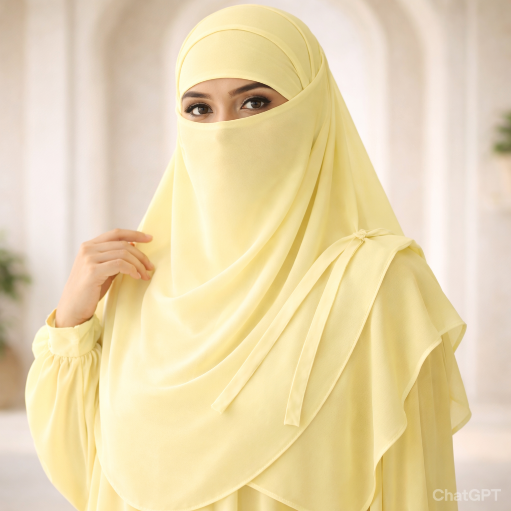 Matching Stoler, Niqab & Cap