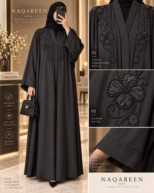 Cut Dana & Tissue Work Abaya