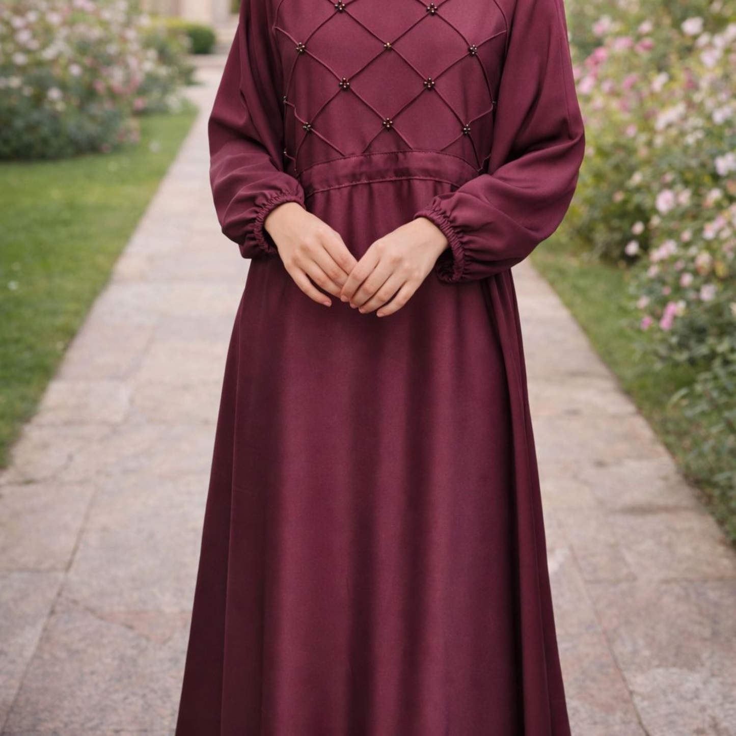 Fashion abaya - Maroon