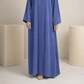 Plain Abaya - Steel Blue