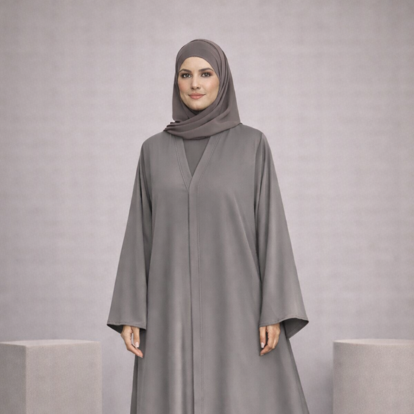 Tiktok Abaya - Gray