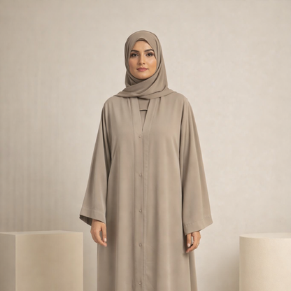 Elastic Open Front - Kahki