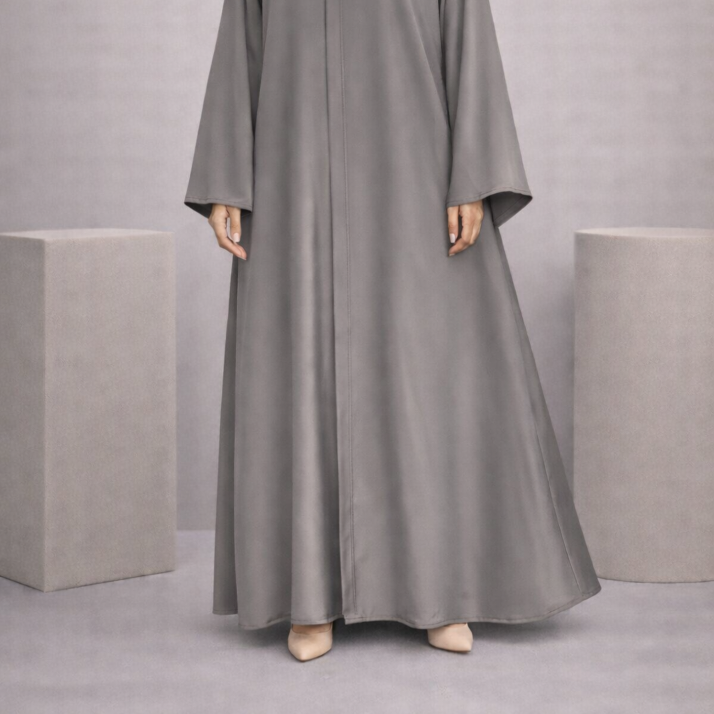 Tiktok Abaya - Gray