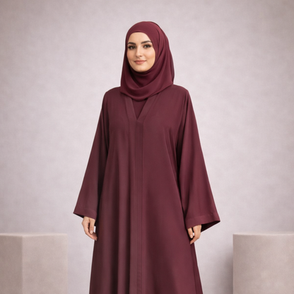 Tiktok Abaya - Maroon