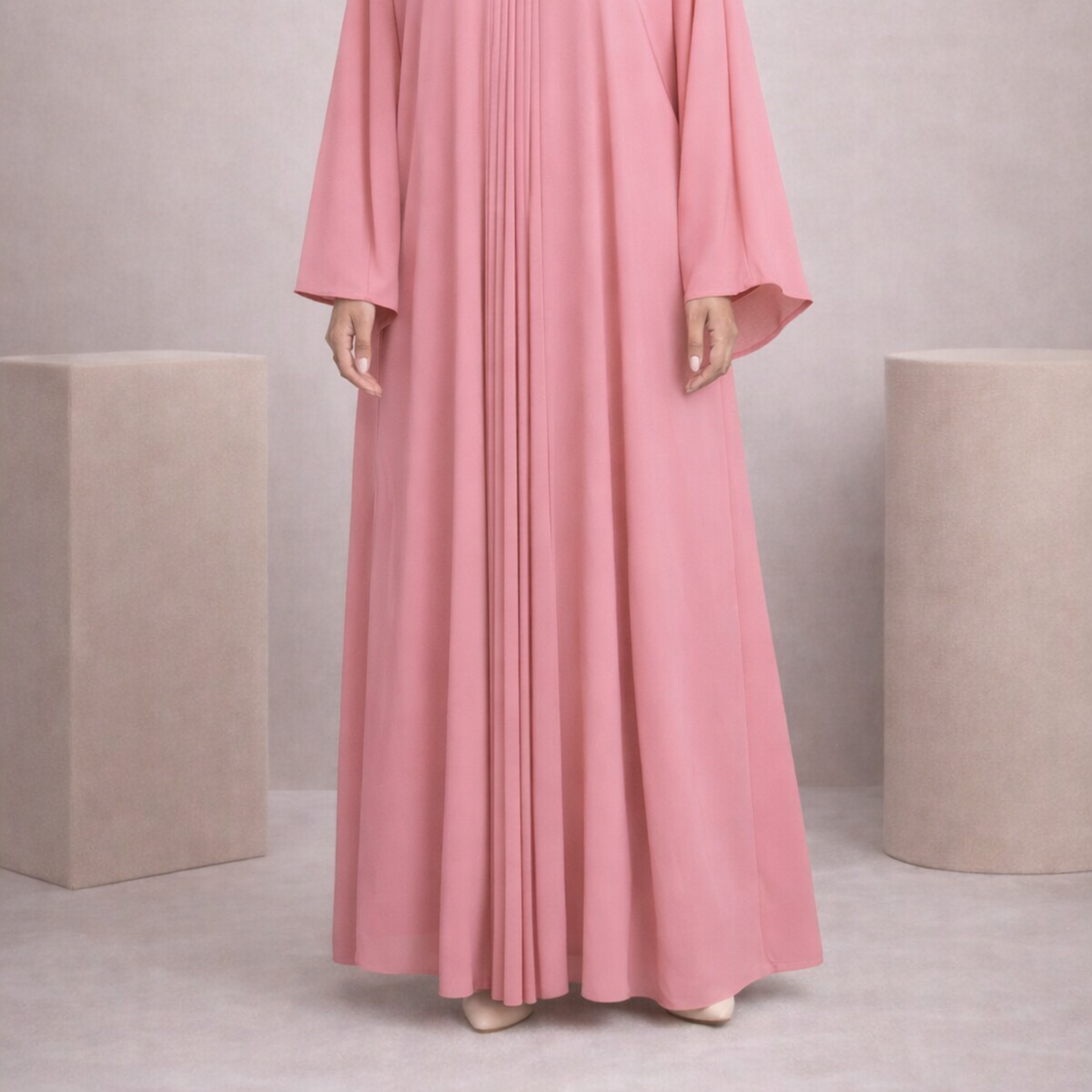 Dubai Style Abaya - Pink