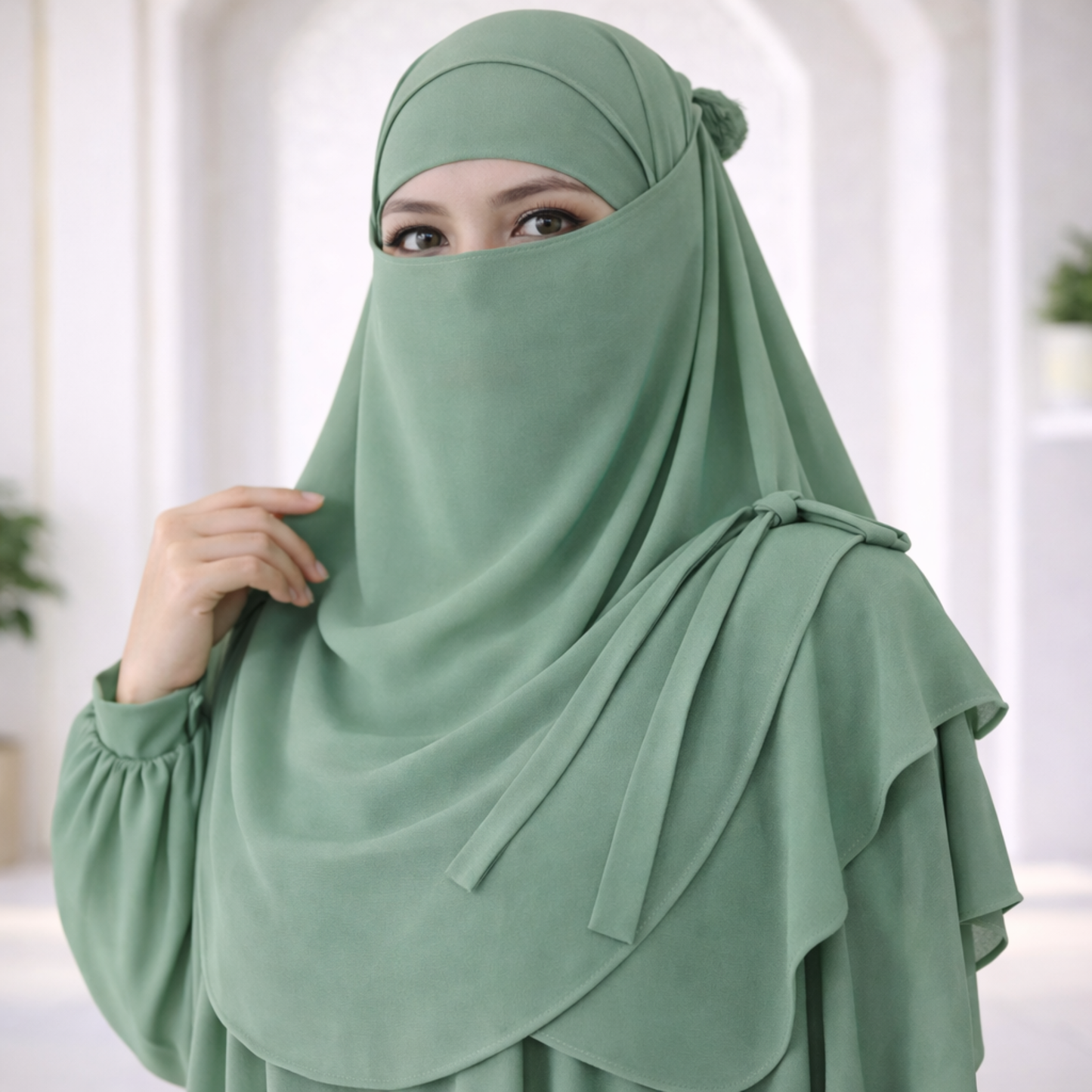 Matching Hijab, Niqab & Cap