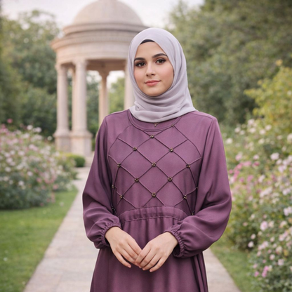 Fashion abaya - Grape Purple