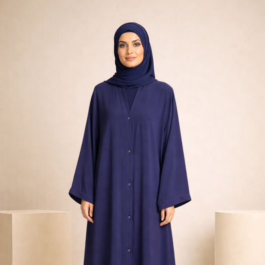 Plain Abaya - Blue