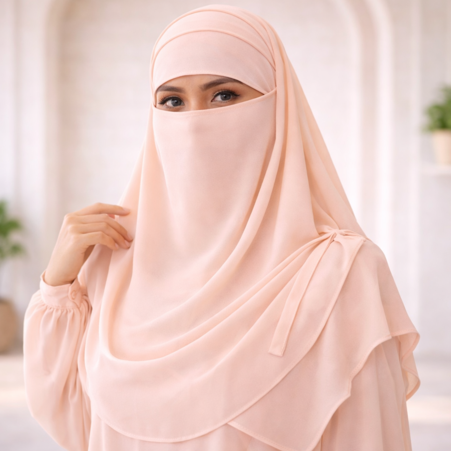 Matching Hijab, Niqab & Cap