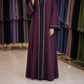 Pipin abaya - Dark Plum