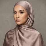 Silk Stone Hijab - Mauve Gray