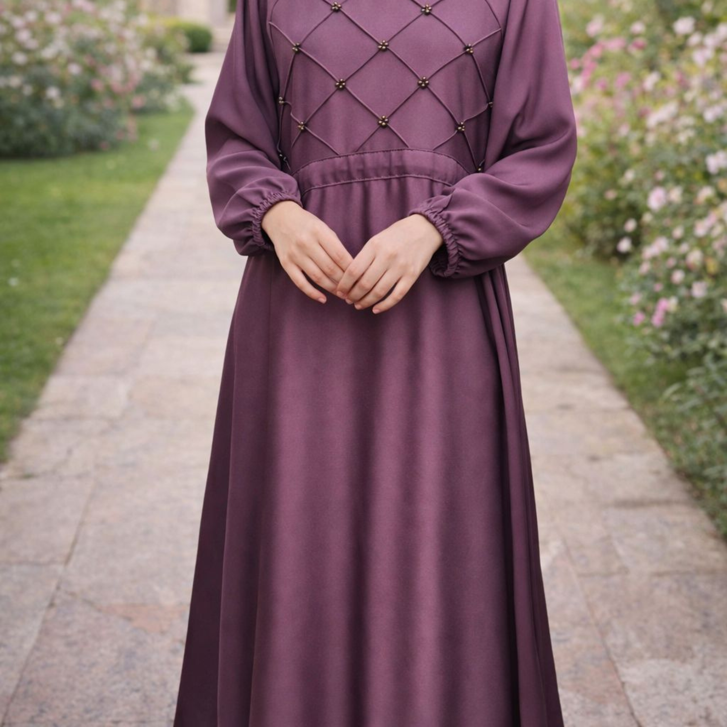 Fashion abaya - Grape Purple
