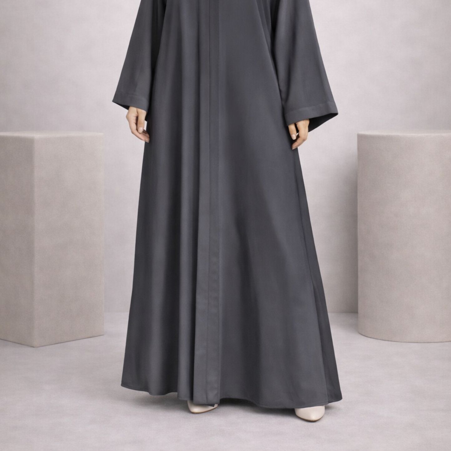 Tiktok Abaya - Warm Gray