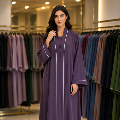 Pipin abaya - Dusty Plum