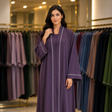 Pipin abaya - Dusty Plum