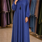 Maxi tasal Abaya - Slate Blue