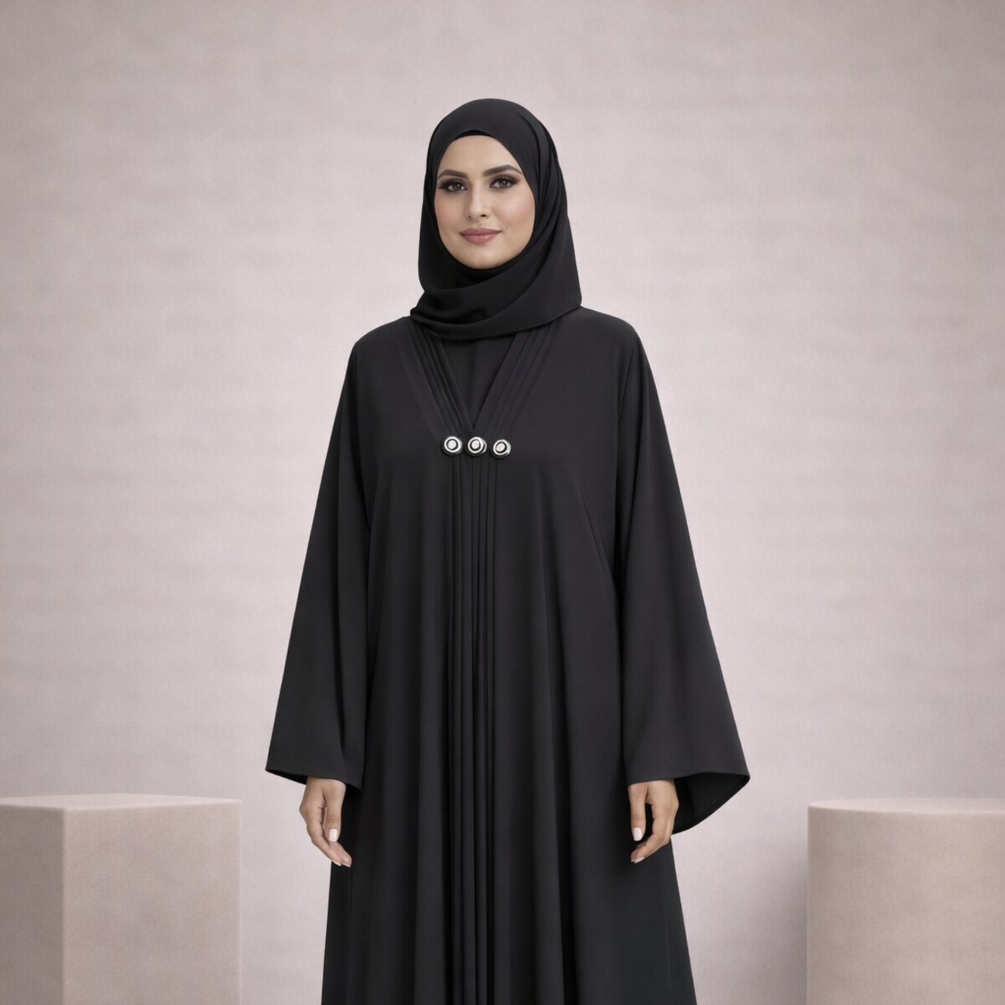 Dubai Style Abaya - Black
