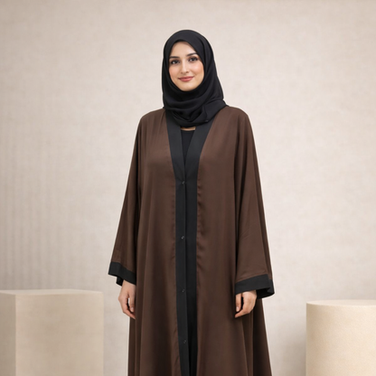Elastic Open Front - Black-Brown