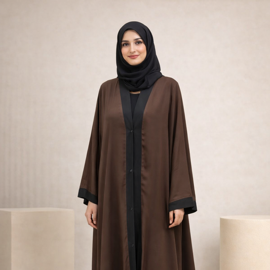 Elastic Open Front - Black-Brown