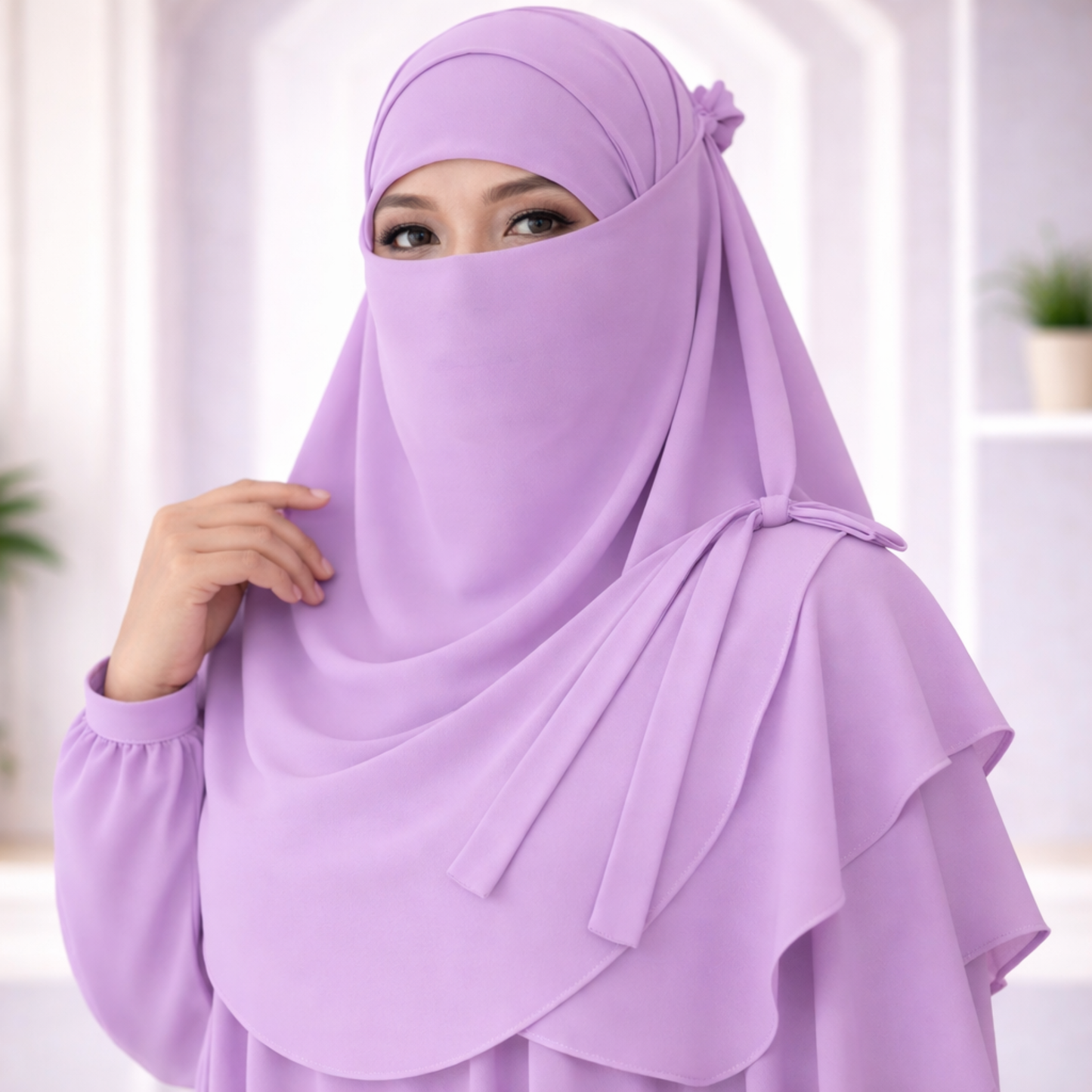 Matching Hijab, Niqab & Cap