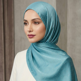Silk Stone Hijab - Sky Blue