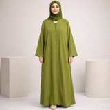 Elastic Open Front - Pale Green