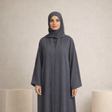 Plain Abaya - Gray