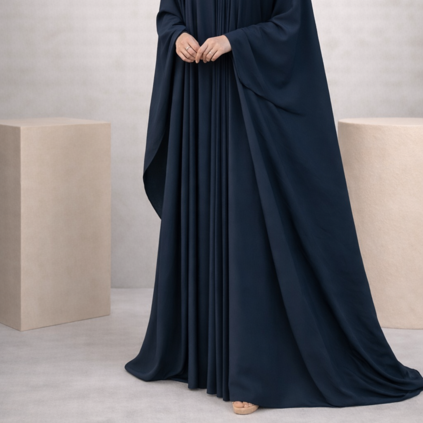 Dubai Style Abaya - Dark Blue