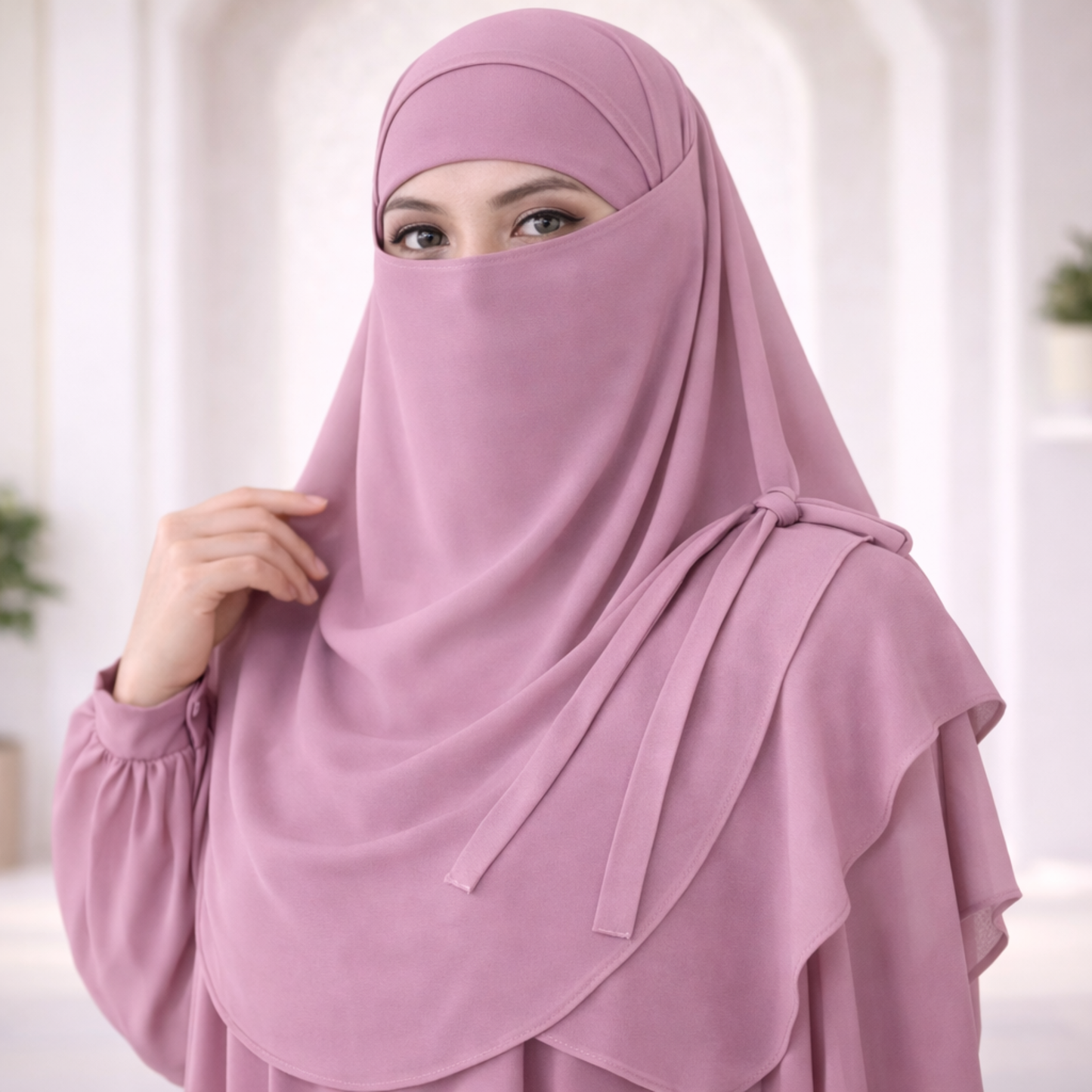 Matching Hijab, Niqab & Cap