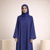 Plain Abaya - Navy Blue