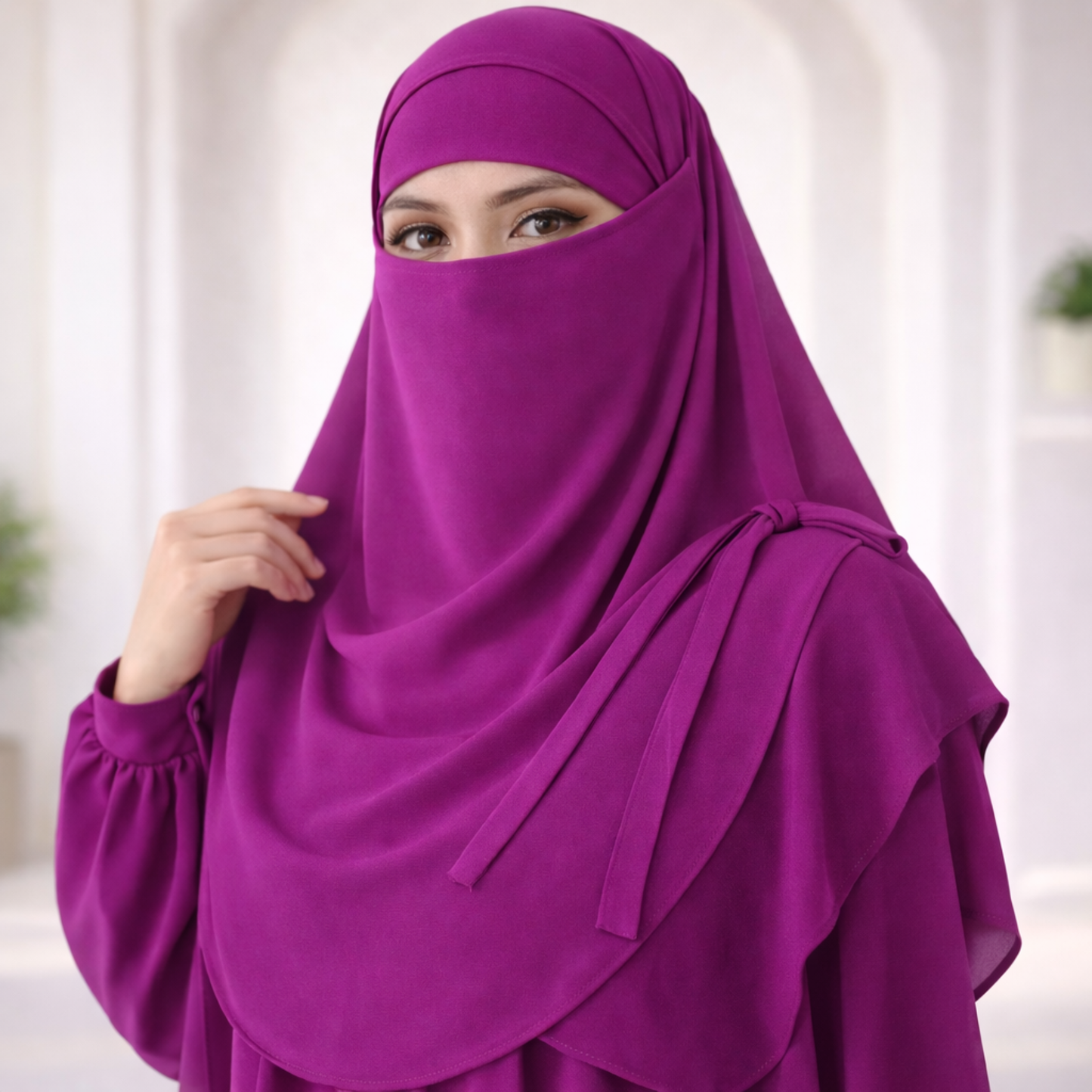 Matching Hijab, Niqab & Cap