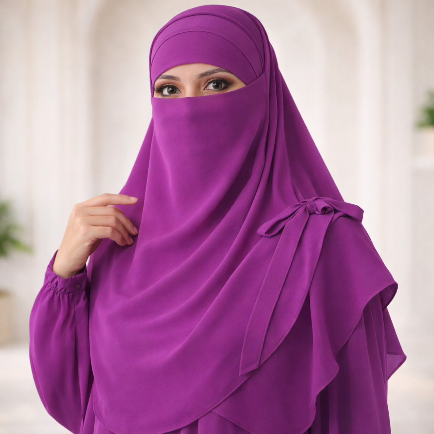 Matching Hijab, Niqab & Cap