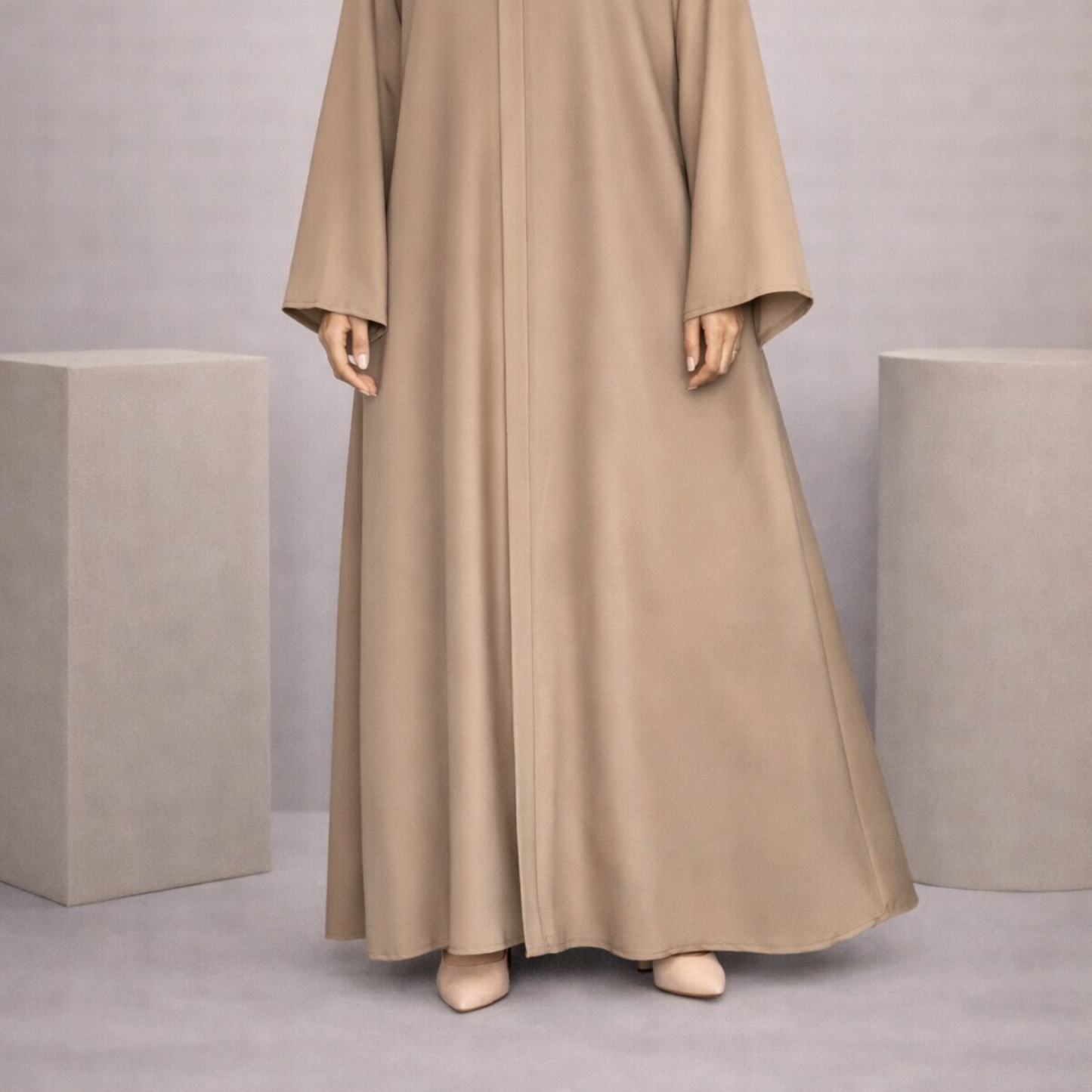 Tiktok Abaya - Dusty Mauve